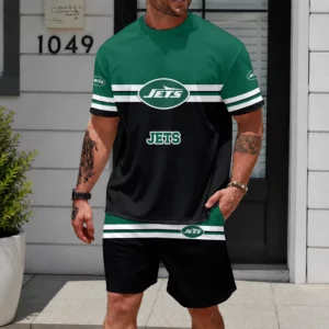 Limited Edition -customized NFL New York Jets Unisex T-Shirt & Shorts Set