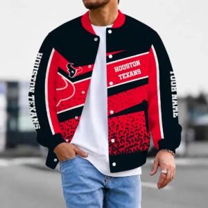 Limited Edition – Customized NFL Houston Texans Satin Varsity & Baseball Jacket