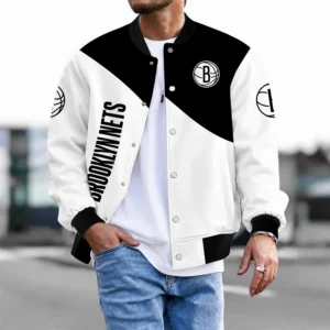 Limited Edition – Customized NBA Brooklyn Nets Baseball Jacket, Satin Varsity Jacket