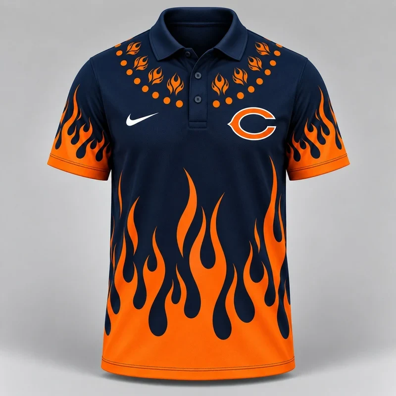 Limited Edition – Customized NFL Chicago Bears Polo Shirt