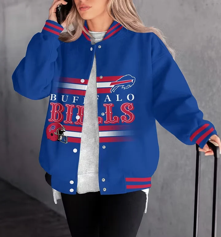 Limited Edition – Customized NFL Buffalo Bills Satin Varsity & Baseball Jacket