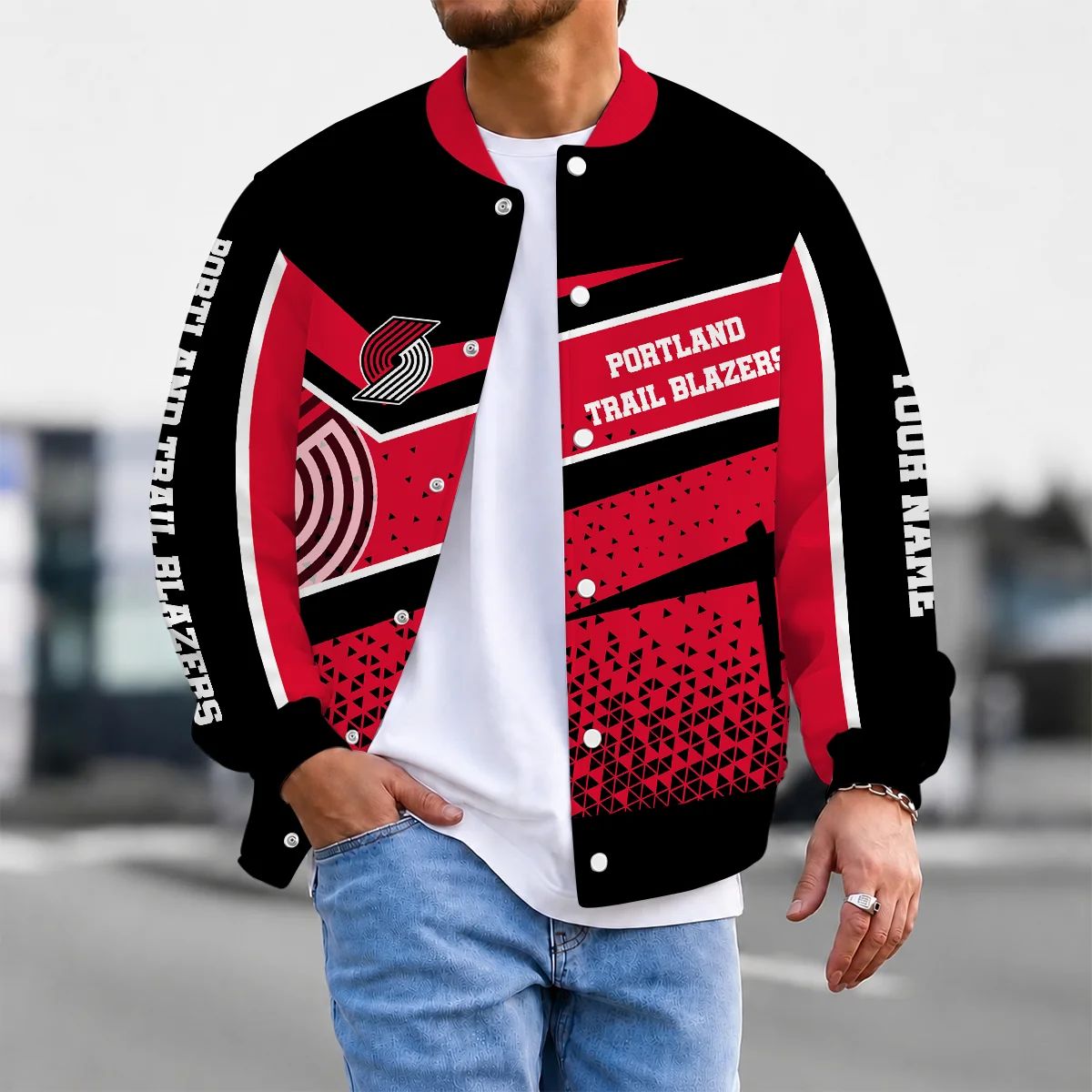 Limited Edition – Customized NBA Portland Trail Blazers Baseball Jacket, Satin Varsity Jacket