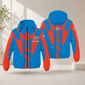 Limited Edition – Customized NBA Oklahoma City Thunder Windbreaker Jacket