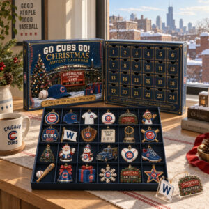 Go Cubs Go Baseball Christmas 2026 Advent Calendar Holiday Decor Sports Fans Gift