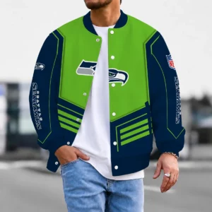Limited Edition – Customized NFL Seattle Seahawks Satin Varsity & Baseball Jacket