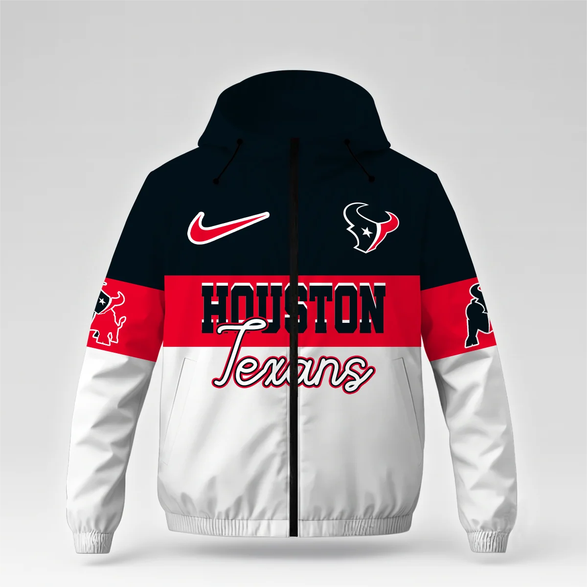 Limited Edition – Customized NFL Houston Texans Windbreaker Jacket - Image 3