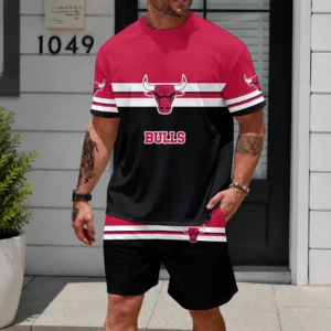 Limited Edition – Customized NBA Chicago Bulls Unisex T-Shirt & Shorts Set
