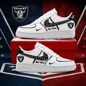 Limited Edition – Customized NFL Las Vegas Raiders Af1 Shoes