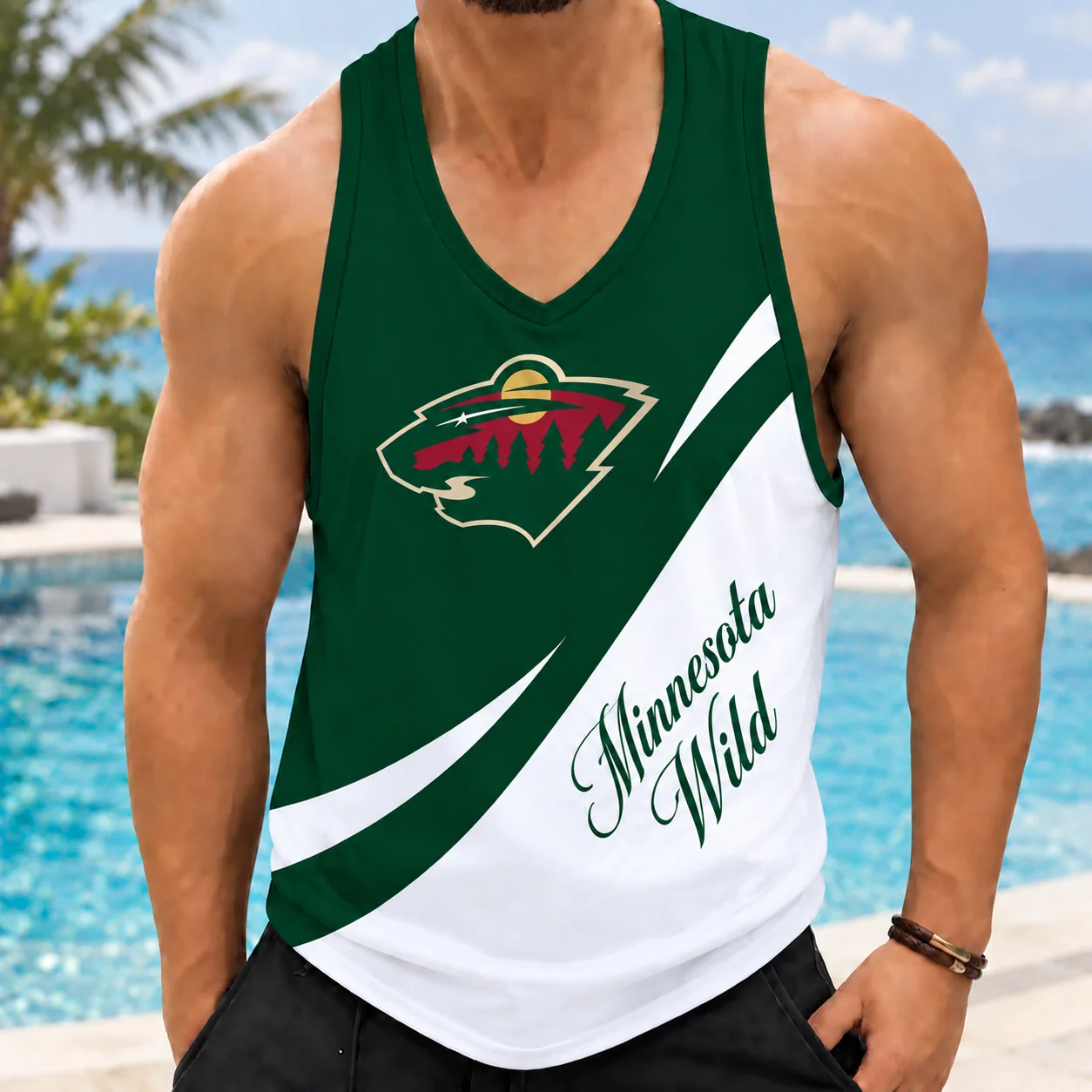Limited Edition – Customized NHL Minnesota Wild Men’s Tank Top