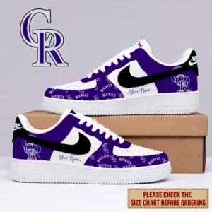 Limited Edition – Customized MLB Colorado Rockies Af1 Shoes