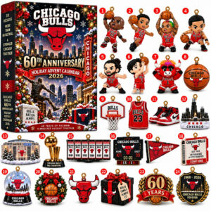 Chicago Bulls 60th Anniversary Advent Calendar 2026 60 Years Of Passion Christmas Gift