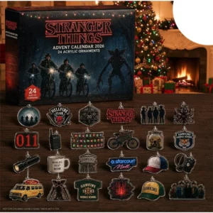 Stranger Things Advent Calendar 2026 24 Acrylic Ornaments Christmas Eve Countdown Xmas Gifts