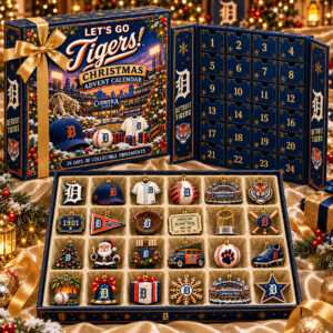 Detroit Tigers Merch Lets Go Tigers Christmas Advent Calendar Tigers Baseball Gift
