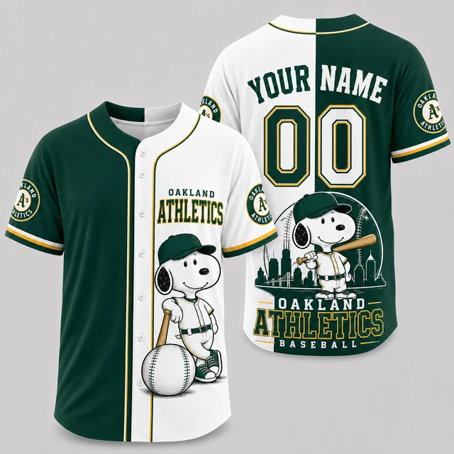 Limited Edition – Customized MLB Oakland Athletics Baseball Jersey - Image 2