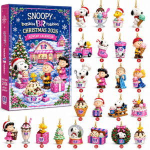 Snoopy x Baskin Robbins Christmas Advent Calendar 2026 Snoopy Collectible Christmas Gift