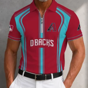 Limited Edition – Customized MLB Arizona Diamondbacks Zip Polo Shirt