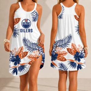 Limited Edition – Customized NHL Edmonton Oilers Camisole Dress