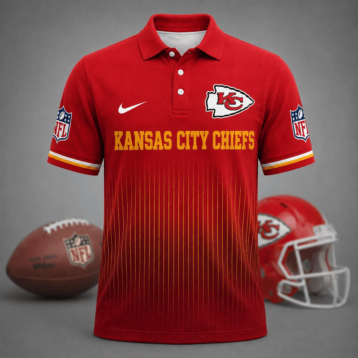 Limited Edition – Customized NFL Kansas City Chiefs Polo Shirt