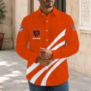 Limited Edition – Customized NFL Chicago Bears Men’s Long Sleeve Button-Up Shirt