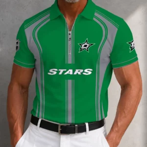Limited Edition – Customized NHL Dallas Stars Zipper Polo Shirt