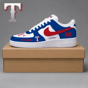 Limited Edition – Customized MLB Texas Rangers Af1 Shoes