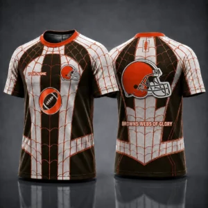 Limited Edition – Customized NFL Cleveland Browns x Spider Unisex T-Shirt