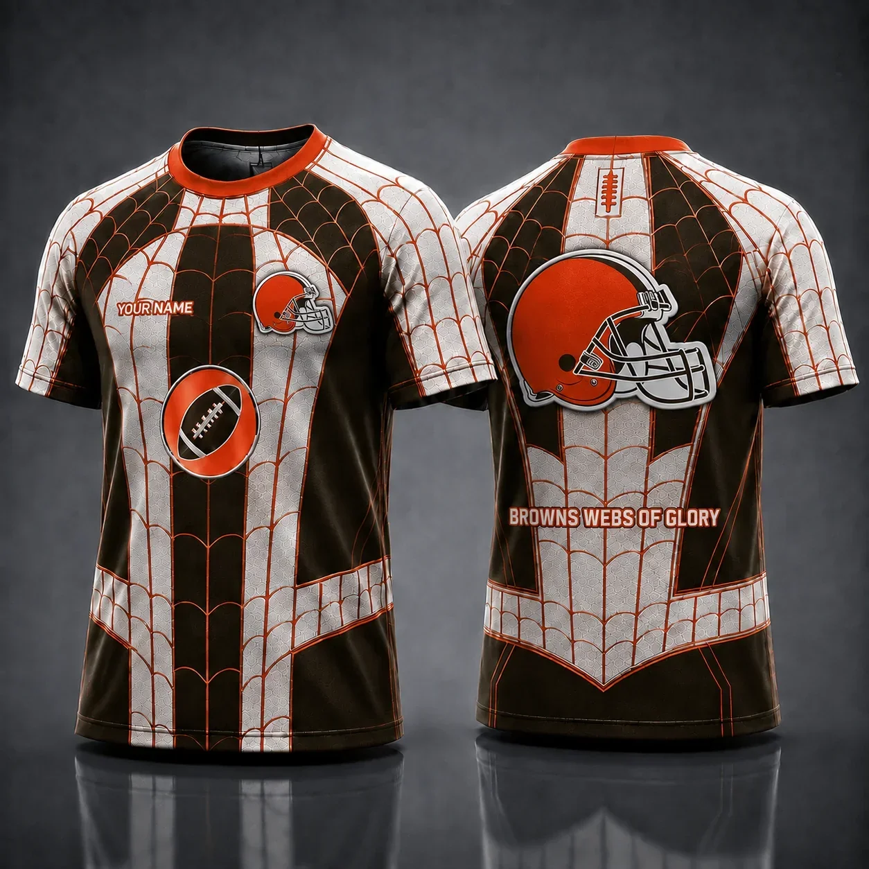Limited Edition – Customized NFL Cleveland Browns x Spider Unisex T-Shirt
