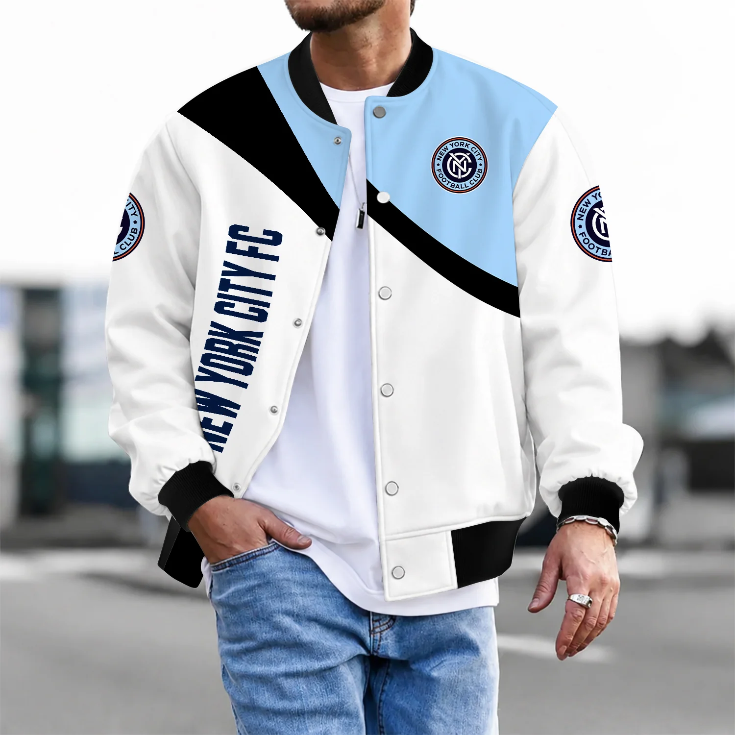 Limited Edition – Customized MLS New York City Fc Baseball Jacket & Satin Varsity Jacket
