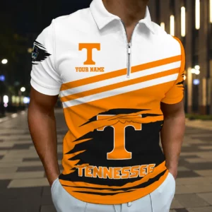 Limited Edition – Customized NCAA Tennessee Volunteers Zip Polo Shirt