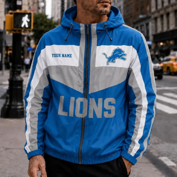 Limited Edition – Customized NFL Detroit Lions Windbreaker Jacket