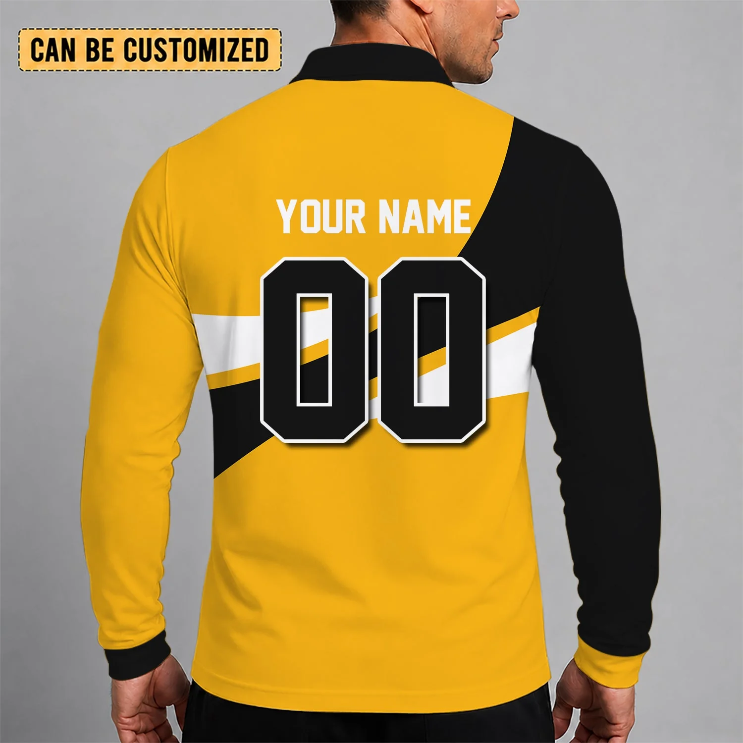 Limited Edition – Customized NHL Boston Bruins Men Long Sleeve Polo Shirt - Image 2