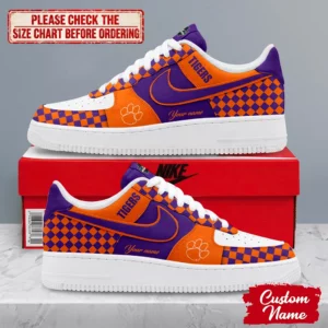 Limited Edition – Customized NCAA Clemson Tigers Af1 Shoes