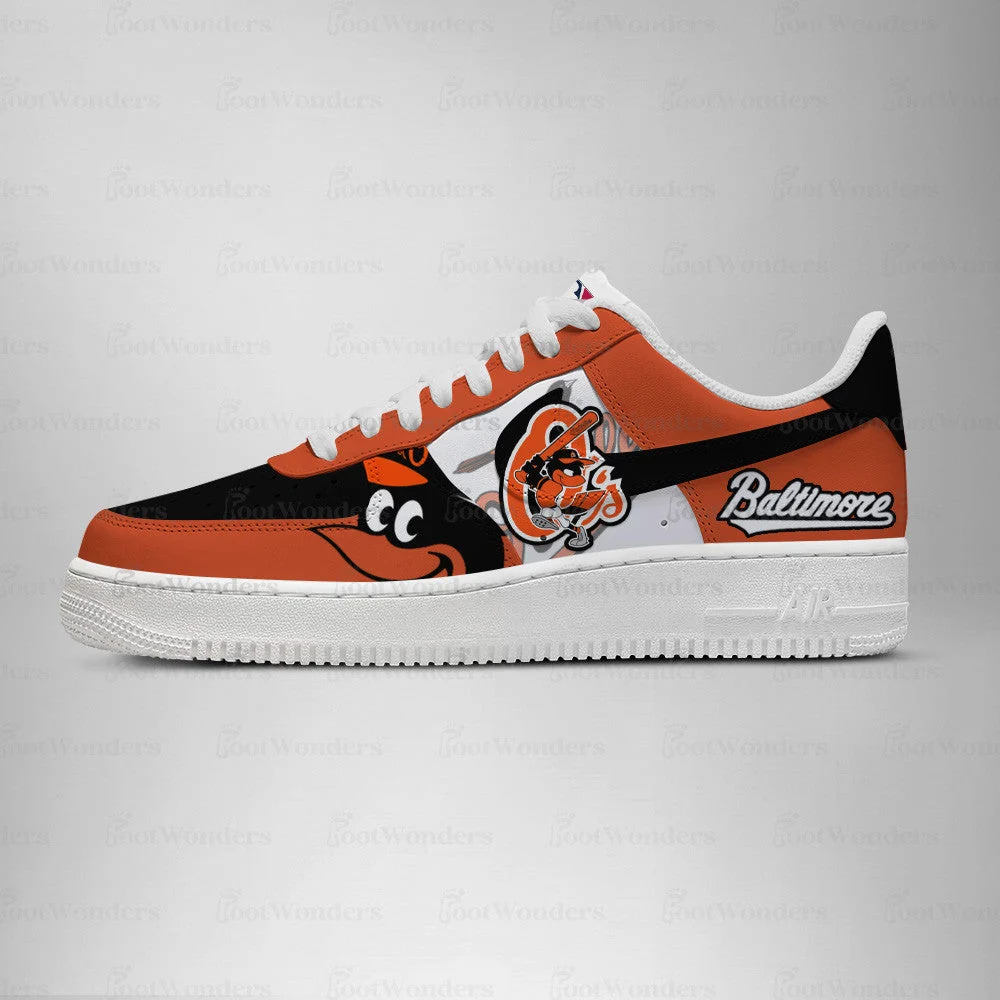 Limited Edition – Customized MLB Baltimore Orioles Air force 1 Shoes - Image 3