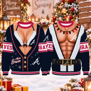 Limited Edition – Customized MLB Atlanta Braves Christmas Unisex Sweatshirt