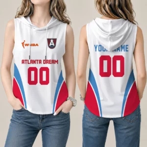 Limited Edition – Customized WNBA Atlanta Dream Women’s Sleeveless Hooded Pocket Tank Top