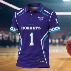 Limited Edition – Customized NBA Charlotte Hornets Polo Shirt