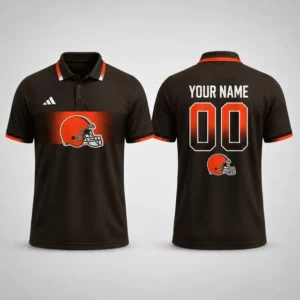 Limited Edition – Customized NFL Cleveland Browns Polo Shirt