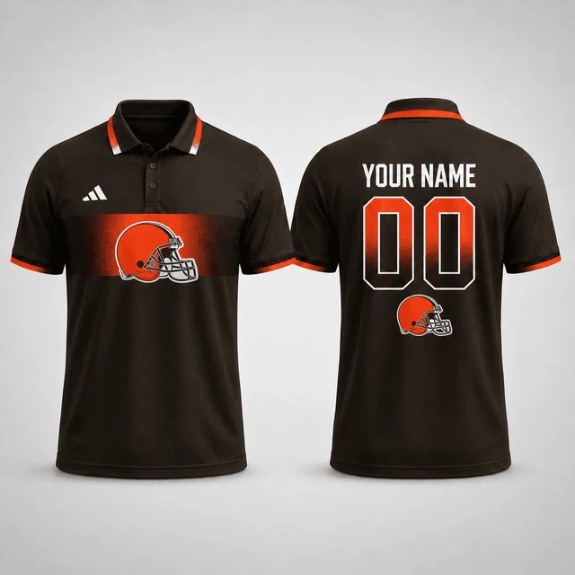 Limited Edition – Customized NFL Cleveland Browns Polo Shirt