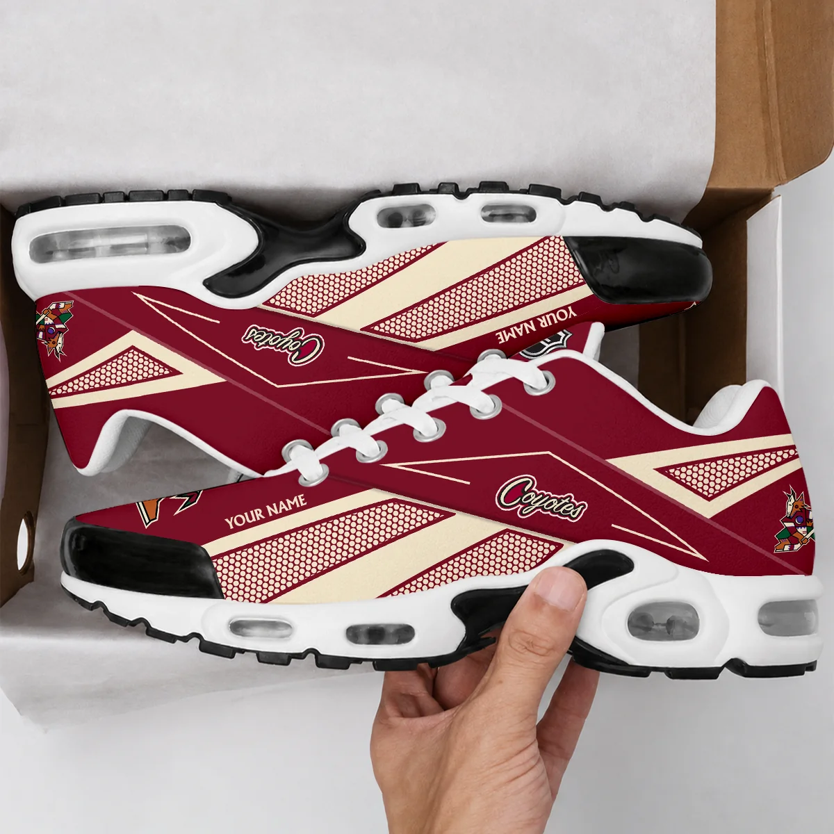 Limited Edition – Customized NHL Arizona Coyotes Air Max Plus Sneakers
