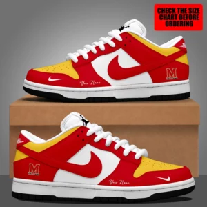 Limited Edition – Customized NCAA Maryland Terrapins Strappy Dunk Low Shoes