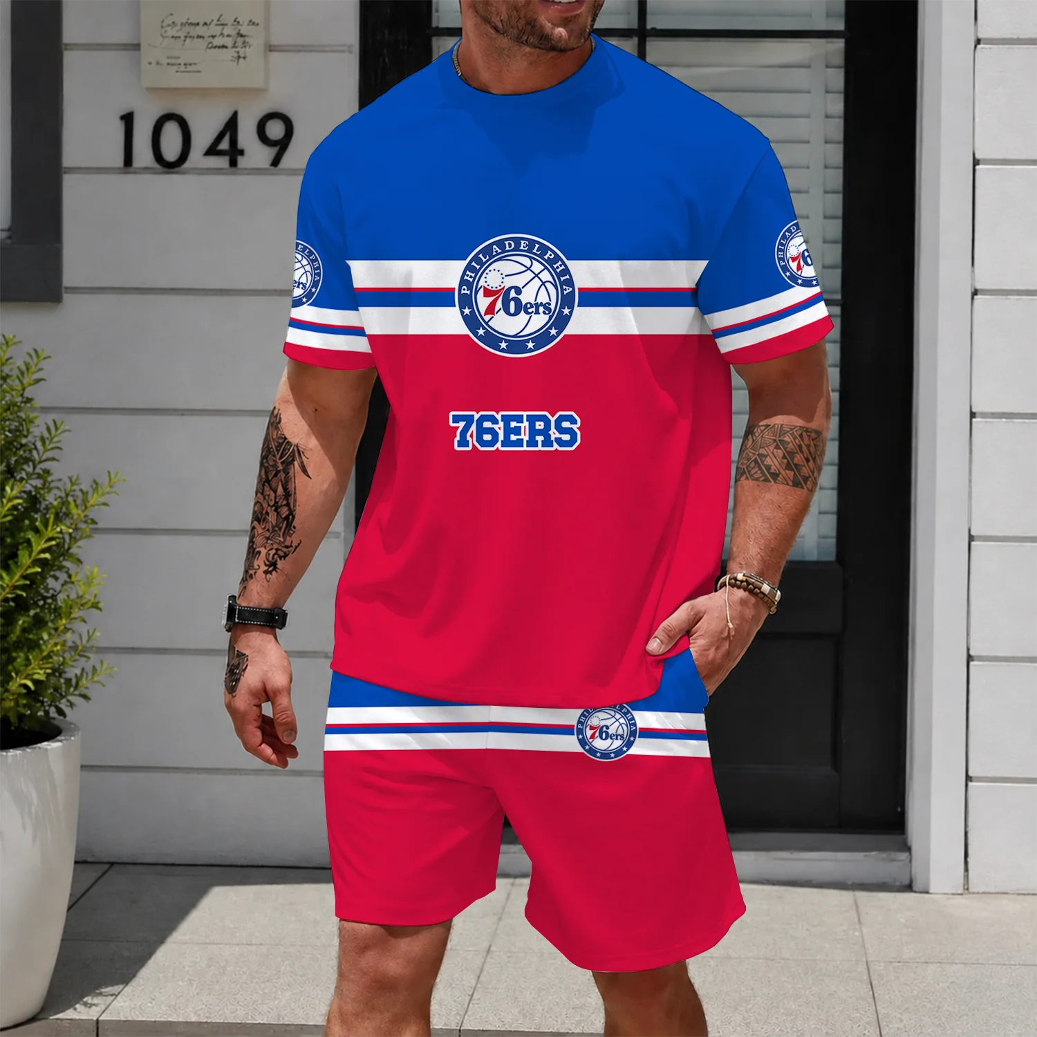Limited Edition – Customized NBA Philadelphia 76Ers Unisex T-Shirt & Shorts Set
