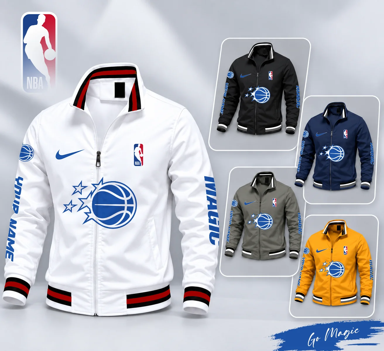 Limited Edition – Customized NBA Orlando Magic Multicolor Men’s Casual Jacket