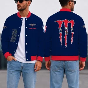 Limited Edition – Customized NBA New Orleans Pelicans Baseball Jacket, Satin Varsity Jacket