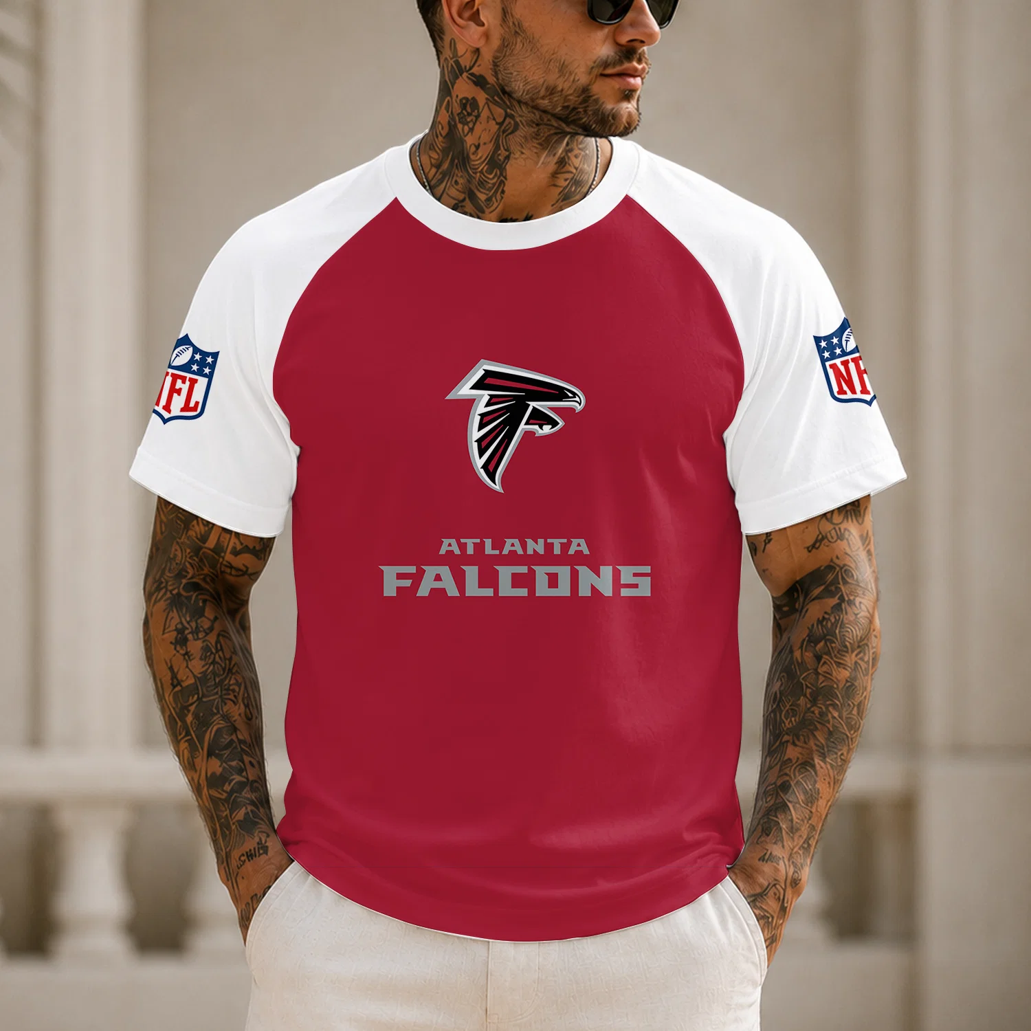 Limited Edition – Customized NFL Atlanta Falcons Raglan Tee