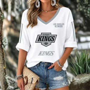 Limited Edition – Customized NHL Los Angeles Kings Women’s Heart V-Neck Long Sleeve Shirt