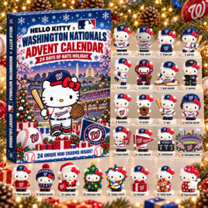 Hello Kitty x Washington Nationals 2026 Christmas Advent Calendar Nationals Xmas Merch