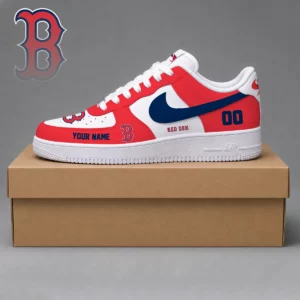 Limited Edition – Customized MLB Boston Red Sox Af1 Shoes