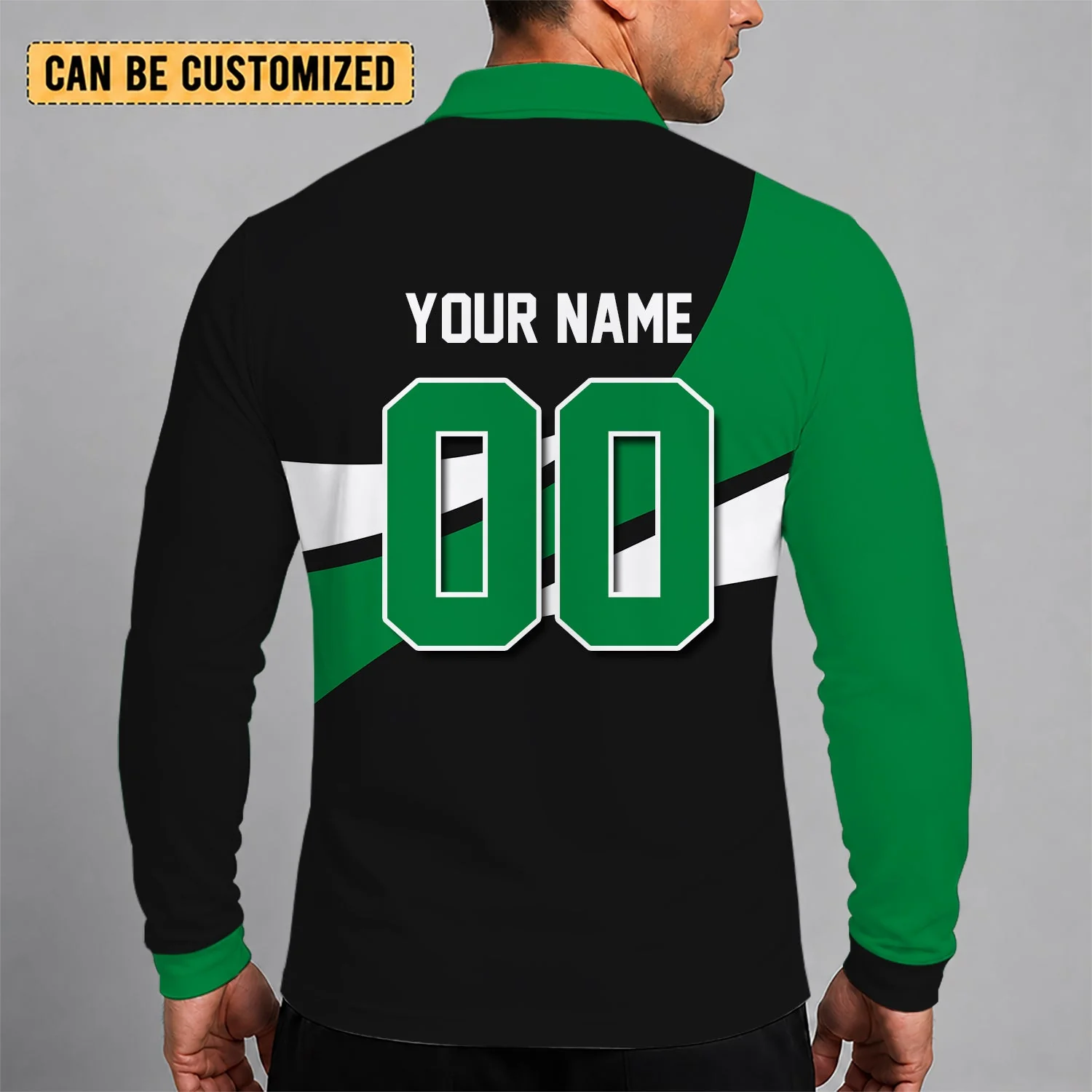 Limited Edition – Customized NHL Dallas Stars Men Long Sleeve Polo Shirt - Image 2