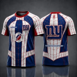 Limited Edition – Customized NFL New York Giants x Spider Unisex T-Shirt