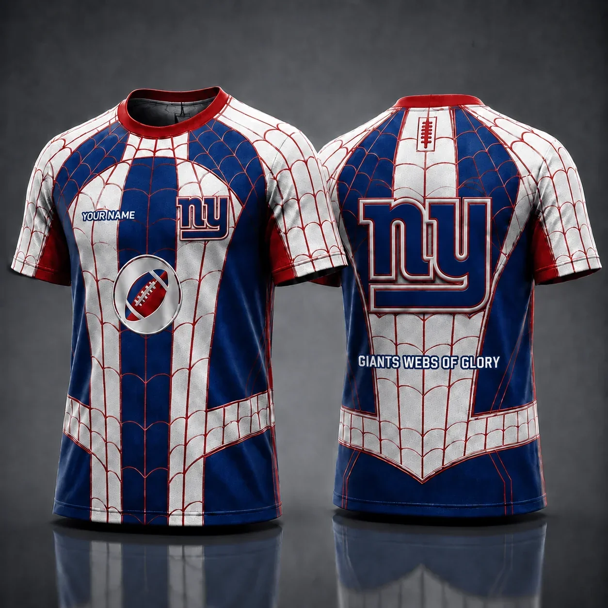 Limited Edition – Customized NFL New York Giants x Spider Unisex T-Shirt